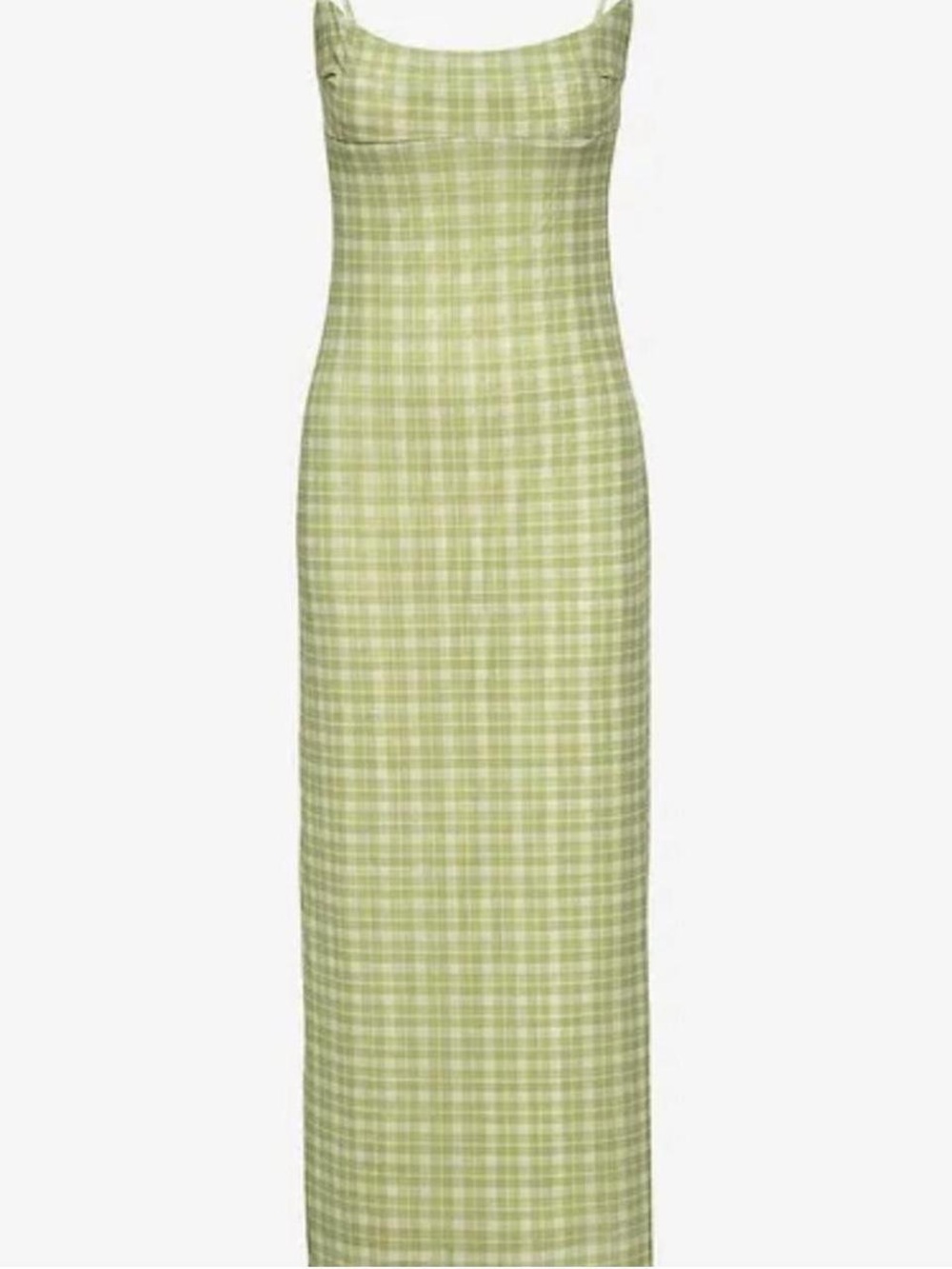 Miaou Thais Green Plaid Maxi Dress